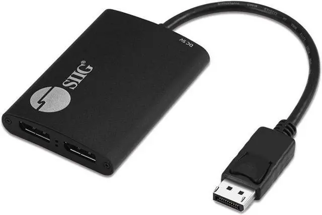 Alt view image 12 of 14 - Siig 1X2 Dp 1.2 To Displayport Mst Hub - Multi Monitor Splitter