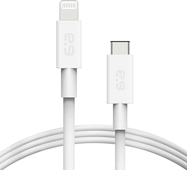 Main image of puregear usb c to lightning cable (3 ft, white), mfi certified cable for iphone 14 pro max/14/13 pro max/13/12 pro max/12/11 pro max/11/x/xs/se/airpods pro, supports power delivery fast charging cord