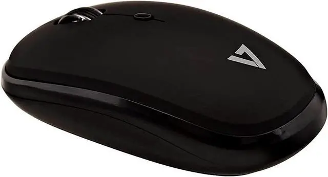 Alt view image 14 of 14 - V7 Bluetooth Silent 4-Button Mouse Black MW550BT