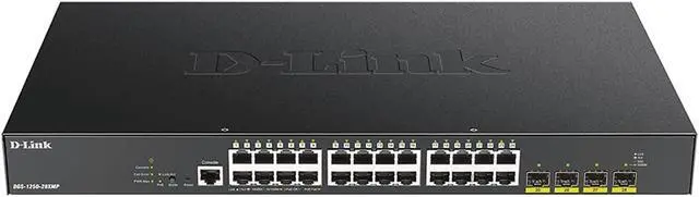 Alt view image 8 of 8 - D-Link 28 Port 10G SFP+ Managed Smart Switch DGS125028X6KV