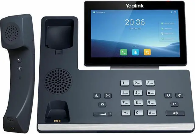 Alt view image 4 of 7 - yealink t58w 16 lines. 7-inch color touch screen display. dual usb ports, dual-port gigabit ethernet, poe, power adapter not included (sip-t58w)