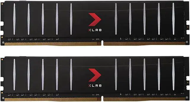 Main image of pny xlr8 gaming 32gb (2x16gb) ddr4 dram 3200mhz (pc4-25600) cl16 1.35v low profile dual channel desktop (dimm) memory kit - md32gk2d4320016lp