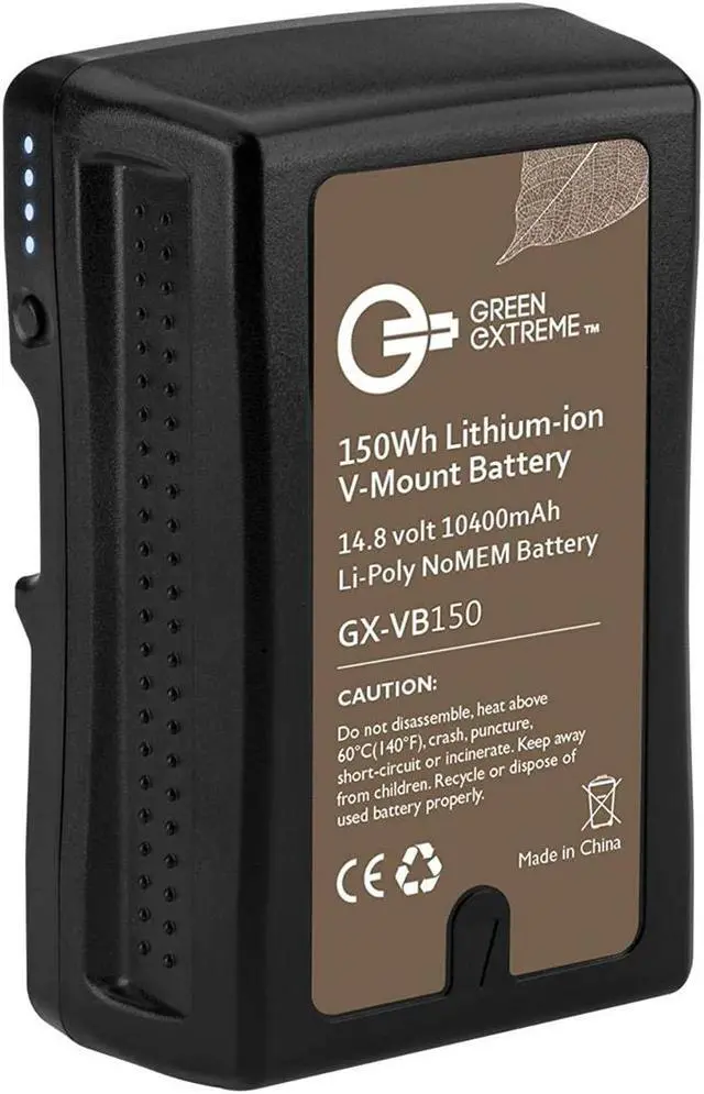 Main image of green extreme 150wh lithium-ion v-mount battery