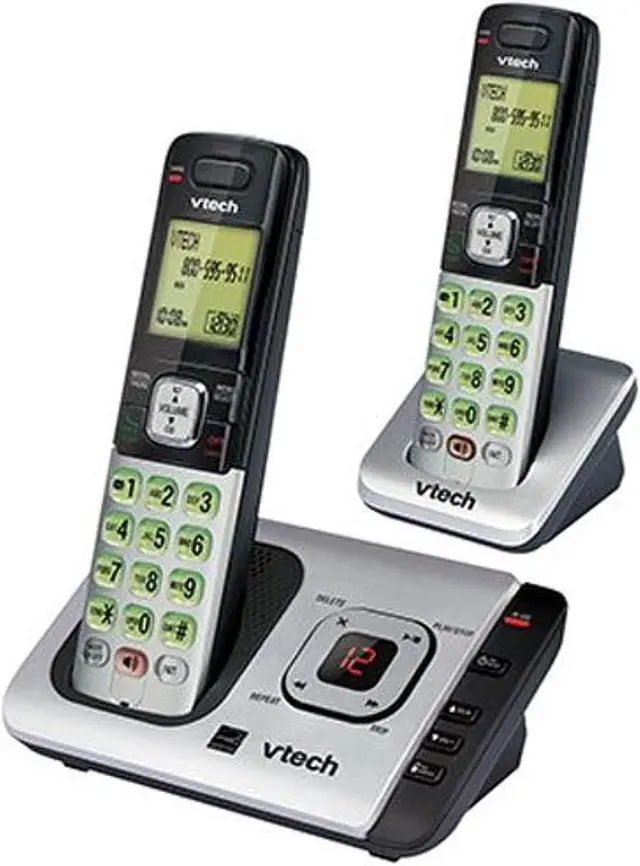 Alt view image 10 of 10 - Vtech Communications CS6729-2 Cordless Phone Answering System, Caller ID/Call Waiting, 2-Handset - Quantity 1