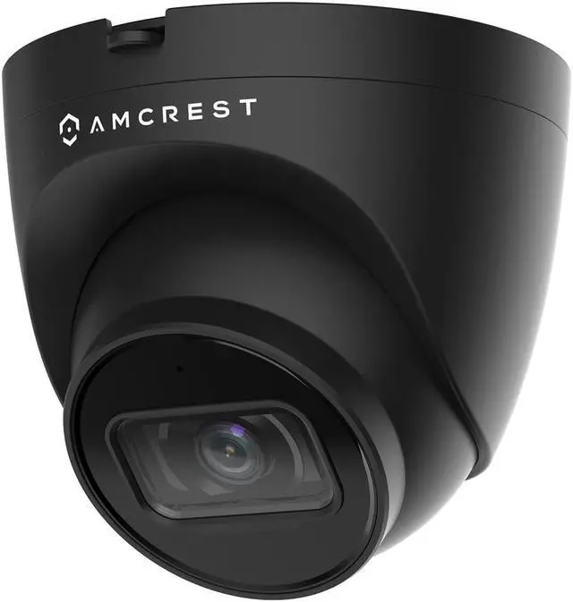 Alt view image 8 of 8 - Amcrest 5MP Turret POE Camera, UltraHD Outdoor IP Camera POE with Mic/Audio, 5-Megapixel Security Surveillance Cameras, 98ft NightVision, 132° FOV, IP67, MicroSD (256GB) Black IP5M-T1179EB-AI-V3