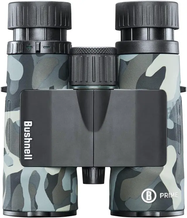 Main image of bushnell prime binocular 10x42 blackout camo waterproof hunting binocular