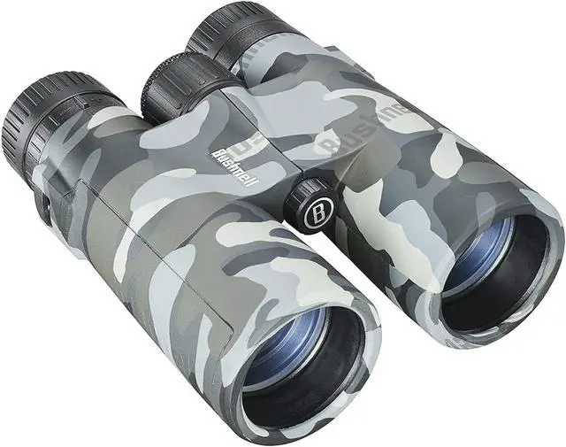 Main image of bushnell blackout camo 10x42 binoculars for adults, binoculars for hunting, bird watching, boating