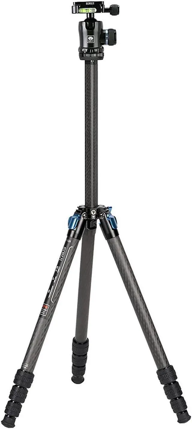 Alt view image 14 of 15 - Sirui Carbon Fiber Tripod Kits with Triangular Column 26LB Load (ST124+K10X)