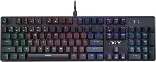 Alt view image 3 of 4 - Acer Nitro Gen 2 Wired Gaming Keyboard - RGB Illuminated Keyboard GP.KBD11.043