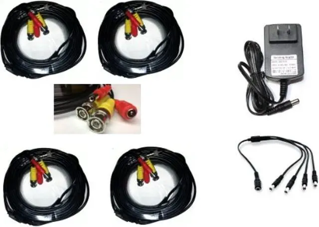 Alt view image 3 of 3 - ACELEVEL PREMIUM QUALITY EASY INSTALL CABLE SET (4PACK) FOR ZMODO CAMERAS