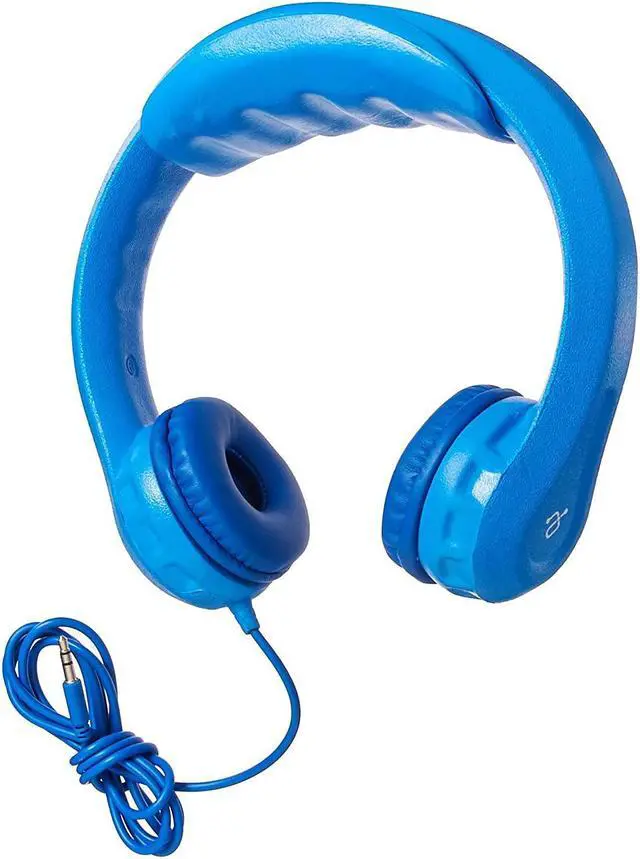 Alt view image 14 of 14 - Aluratek AKH01FB Volume-Limiting Wired Foam Headphones - Blue