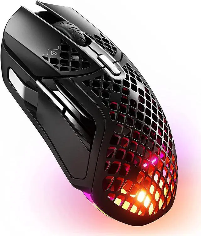 Alt view image 12 of 20 - SteelSeries Aerox 5 Wireless - Lightweight Wireless Gaming Mouse - 18000 CPI -- TrueMove Air Optical Sensor - Ultra-lightweight Water Resistant Design – 180+ Hour Battery Life