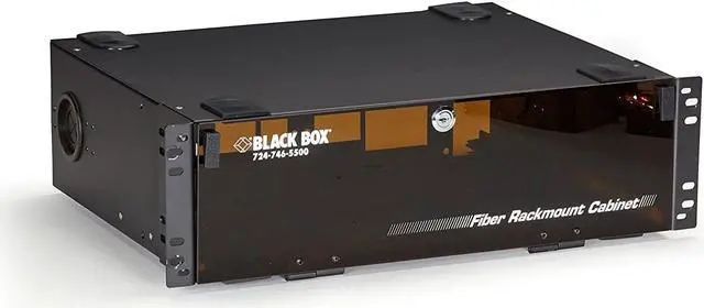 Alt view image 10 of 10 - Black Box Rackmount Fiber Enclosure - 3U