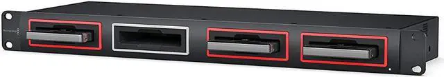 Alt view image 5 of 8 - Blackmagic Design MultiDock 10G Super Fast Rack Mount 4-Slot USB-C Disk Dock