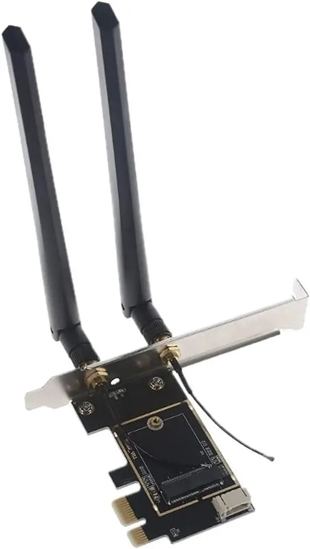 Alt view image 8 of 8 - Laptop to Desktop (PCIe x1) Wi-Fi Card Converter for M.2 PCIe Network Cards with Bluetooth Support