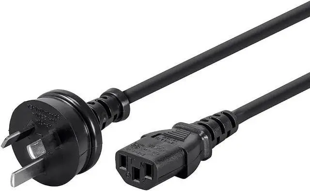 Alt view image 8 of 8 - Monoprice Power Cord - 6 Feet - Black | AS/NZS 3112 (Australia/New Zealand) to IEC 60320 C13, 18 AWG, 5A/1250W, 250V
