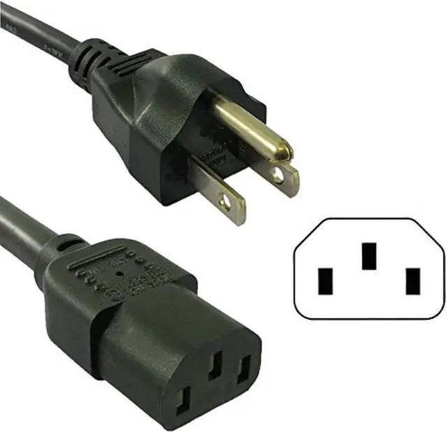 Alt view image 5 of 5 - HQRP 10ft AC Power Cord for Vizio VF551XVT VF552XVT VL320M VL370M VL420M VL470M VO320E HDTV TV LCD LED Plasma Mains Cable + HQRP Coaster