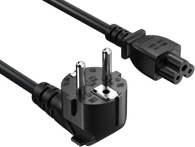Main image of cable leader 6ft 18 awg right angle european 3-prong notebook power cord cee 7/7 to iec320 c5