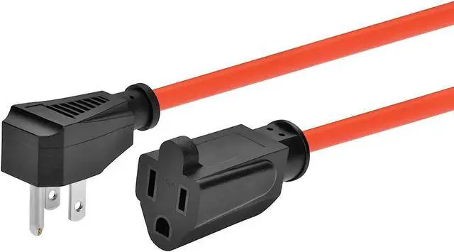 Alt view image 7 of 7 - Monoprice Coiled Power Extension Cord, 16AWG, 13A, SJT, Orange, Expands from 3ft to 10ft
