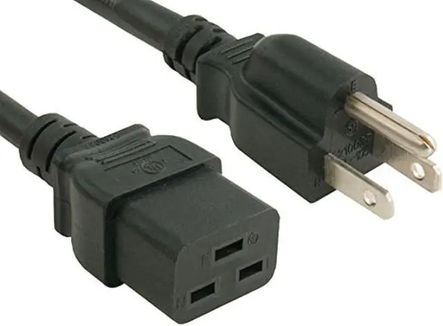Main image of cable leader 14 awg 15a 125v power cord (nema 5-15p to iec320 c19) ul listed (15 foot (1 pack))
