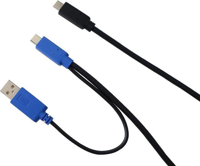 GeChic Type-C Video + Type-A Power Cable Genuine Option for On-Lap 1306H  USB Type-C to Type-A+Type-C Y Cable GEC-TYPE-C-VIDEO/POWER-Y-CABLE