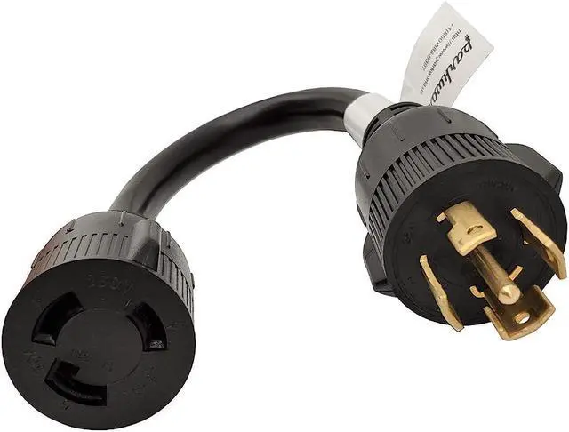 Alt view image 4 of 5 - Parkworld 61292 AC Adapter Cord NEMA L21-30P to L6-30R 1 ft.