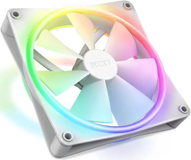 Alt view image 3 of 10 - NZXT F140RGB Duo - 140mm Dual-sided RGB Fan - Single Pack (White)