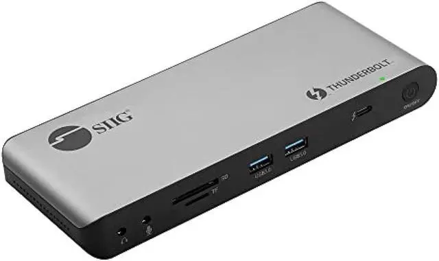 Alt view image 11 of 18 - Quad Display Thunderbolt 4 Docking Station & PD - Advanced Quad Display Thunderbolt 4 Docking Station with three Thunderbolt 4 USB-C, one DisplayPort, one HDIM, two USB-A 5G, two USB-A 480Mbps, on