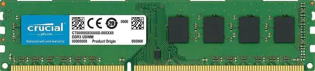 Alt view image 3 of 6 - Crucial 2GB DDR3L 1600 (PC3L 12800) Desktop Memory Model CT25664BD160BJ