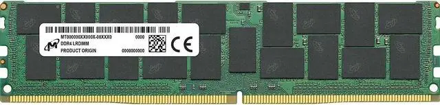 Alt view image 4 of 7 - Crucial 64GB DDR4 SDRAM Memory Module - For PC/Server, Workstation - 64 GB (1 x 64GB) - DDR4-3200/PC4-25600 DDR4 SDRAM - 3200 MHz Dual-rank Memory - CL22 - 1.20 V - ECC - 288-pin - LRDIMM - 3 Year War
