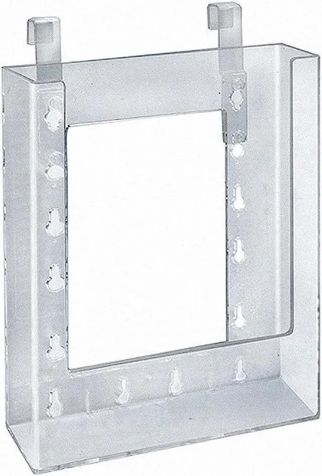 Alt view image 5 of 5 - Azar Displays Hanging Brochure Holder 7.87" x 6.25" Clear Styrene 10/Pack (252341)