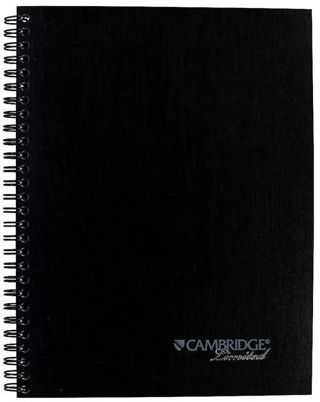 Alt view image 16 of 16 - Cambridge Action Planner Side Bound Business Notebook 7 1/2 x 9 1/2 Black 80 Sheets 06122