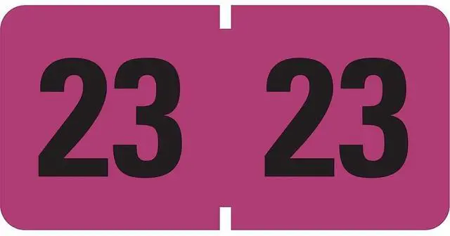 Alt view image 4 of 4 - Smead Yearly End Tab File Folder Labels 23 0.75 x 1.5, Purple 500 Labels/Roll