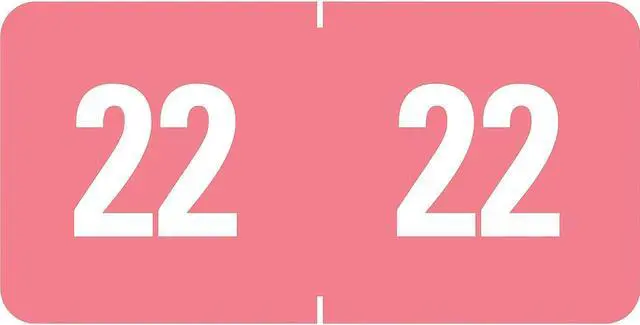 Alt view image 5 of 5 - Smead Yearly End Tab File Folder Labels for 2022 Pink
