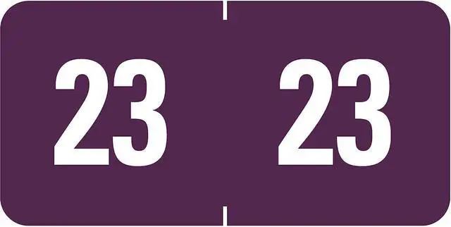 Alt view image 3 of 9 - Smead Yearly End Tab File Folder Labels 23, 0.5 x 1 Purple 250/Pack