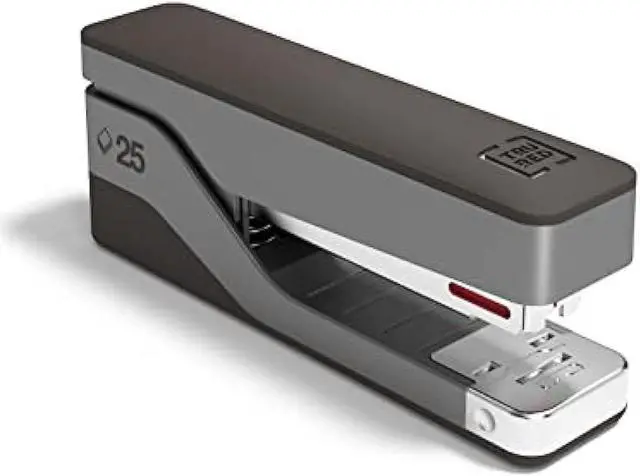 Main image of TRU RED Desktop Aluminum Half Strip Stapler 25sht Capacity Gray/Black TR58080