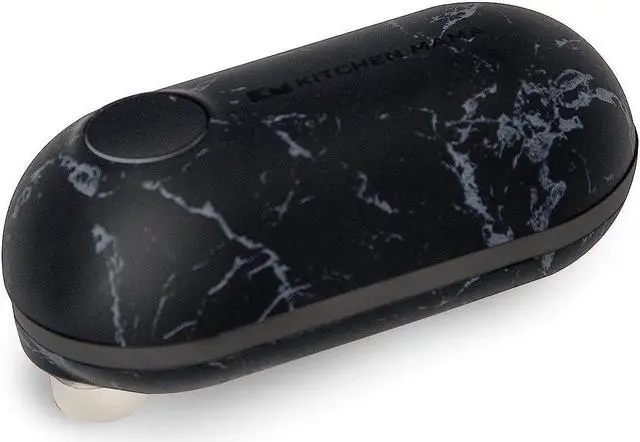 Alt view image 7 of 7 - Kitchen Mama Mini Battery-Operated Can Opener: Open Your Cans with A Simple Push of Button - No Sharp Edge, Food-Safe and Mini-sized (Marble Black/Black)