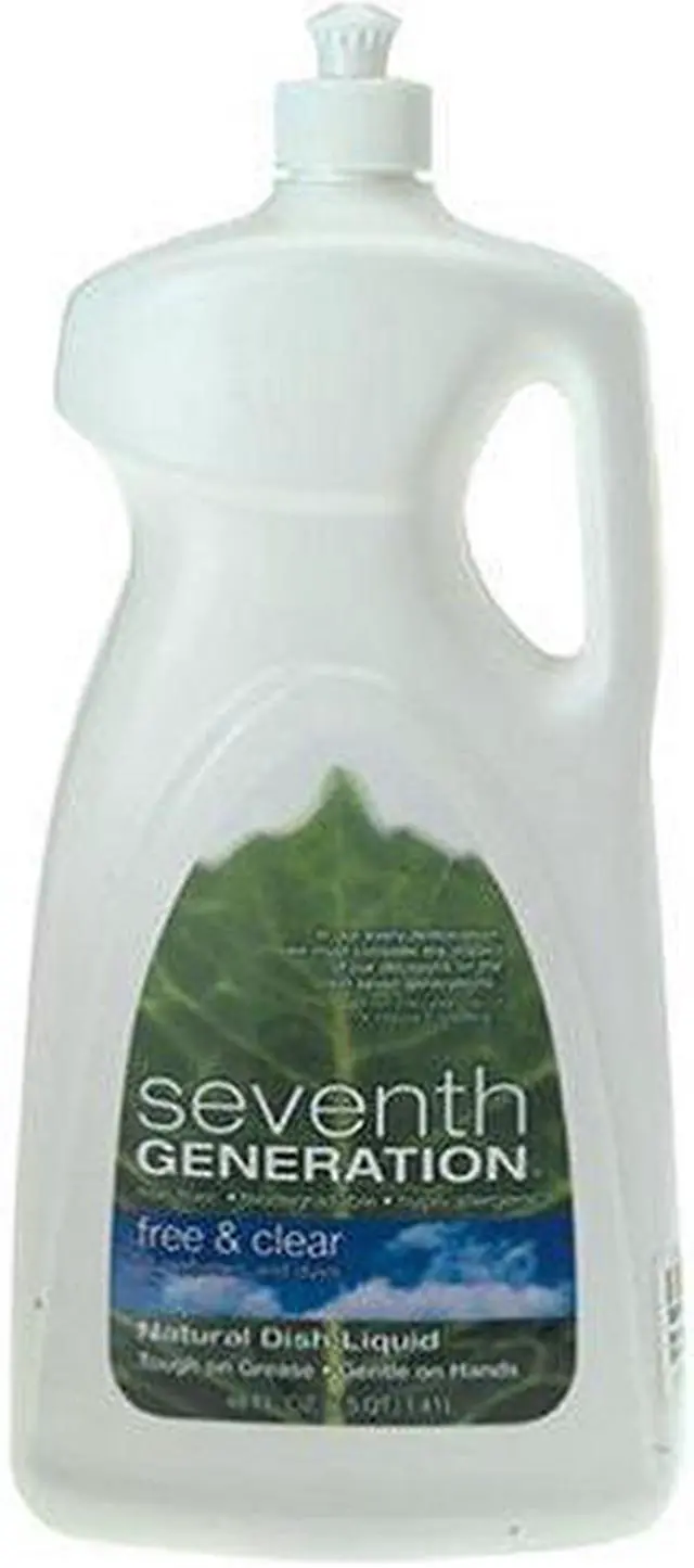Alt view image 8 of 8 - Natural Dishwashing Liquid, Free & Clear, Jumbo 50 oz Bottle