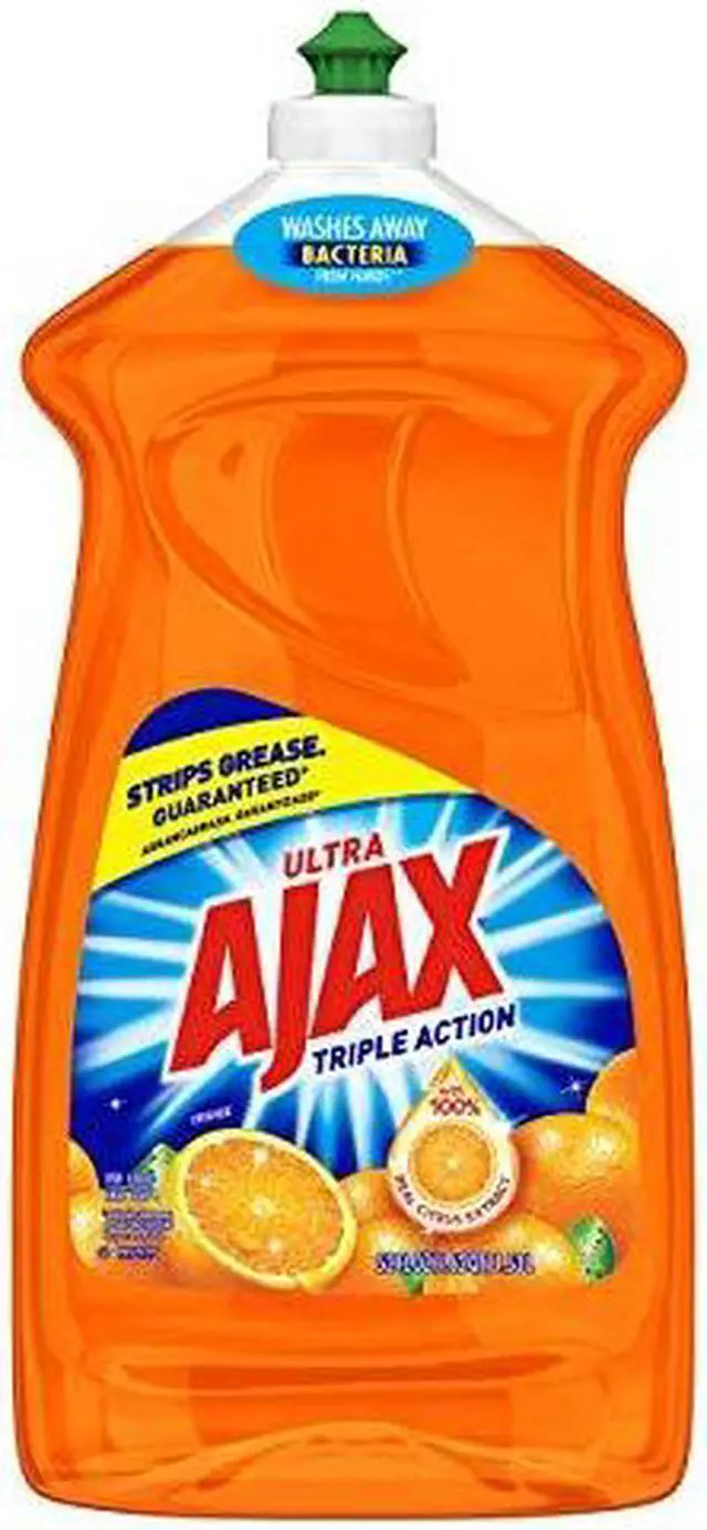 Alt view image 15 of 16 - Ajax Dish Detergent Liquid Antibacterial Orange 52 oz Bottle 49860