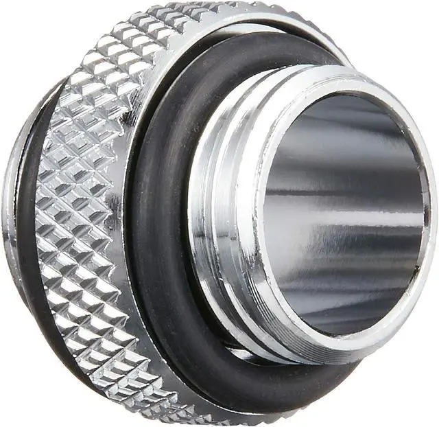 Alt view image 4 of 4 - Bitspower G1/4" 5mm Male to Male Fitting, Silver Shining