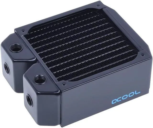 Alt view image 17 of 17 - Alphacool NexXxos UT60 Full Copper Radiator 120, 120mm x 1, Single Fan, Black