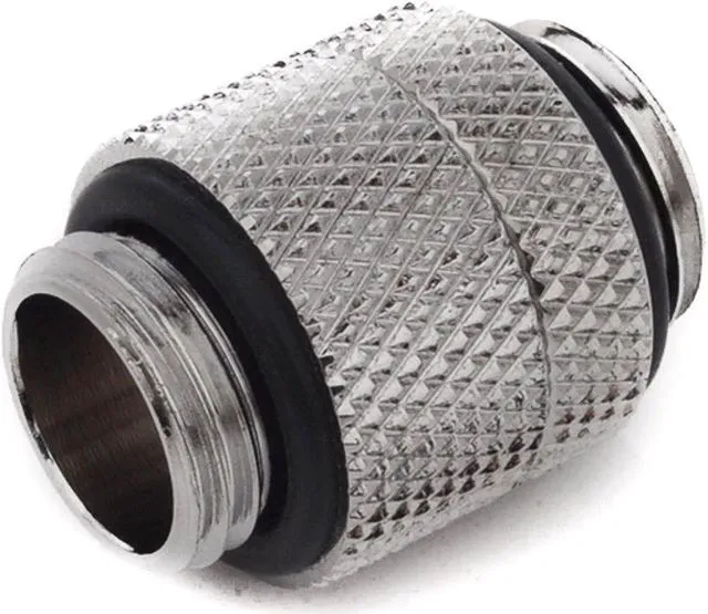 Alt view image 9 of 9 - Bitspower G1/4" Male to Male Extender Fitting (14mm), Rotary, Silver Shining