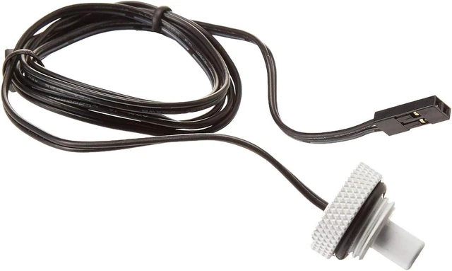 Alt view image 3 of 3 - Bitspower G1/4" Temperature Sensor Stop Fitting, Deluxe White