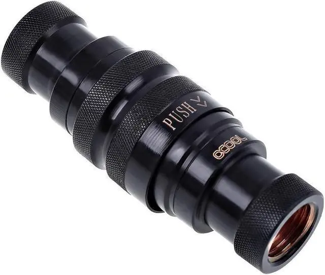 Alt view image 12 of 13 - Alphacool G1/4" Eiszapfen HF Quick Release Connector Kit, Deep Black