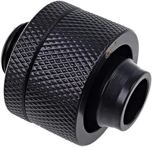 Alt view image 6 of 6 - Alphacool Eiszapfen G1/4" to 13mm ID, 19mm OD Compression Fitting for Soft Tubing, Deep Black