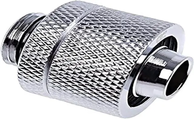 Alt view image 5 of 5 - Alphacool Eiszapfen G1/4" to 10mm ID, 16mm OD Compression Fitting for Soft Tubing, Chrome