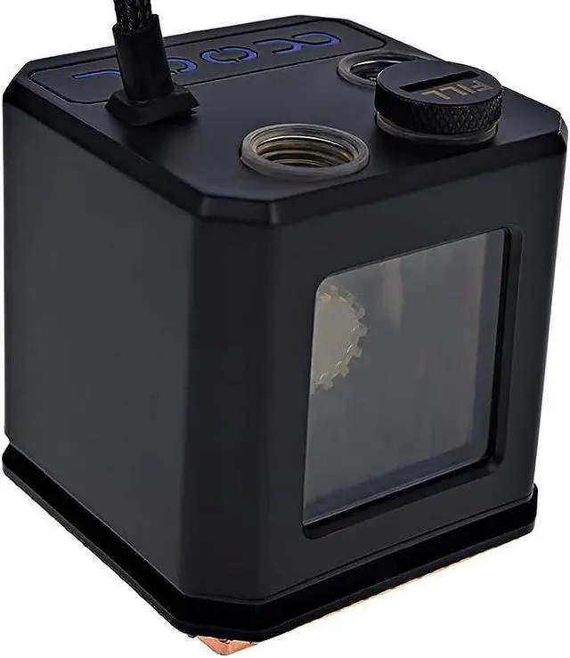 Alt view image 10 of 11 - Alphacool Eisbaer (Solo) CPU Water Block and Pump, Black