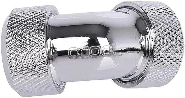 Alt view image 4 of 4 - Alphacool Eiszapfen 13mm HardTube Compression Fitting 45° L-connector - Knurled - Chrome (17402)