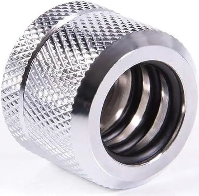 Alt view image 2 of 2 - Alphacool Eiszapfen 14mm HardTube Compression Fitting G1/4 - Knurled - Chrome (17553)