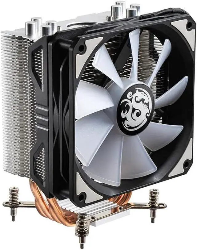Alt view image 6 of 6 - Bitspower Phantom digital RGB silver version CPU Air Cooler with 4 Heat Pipes
For AMD AM4/Intel LGA1200/1151 LGA 1700 Compatible